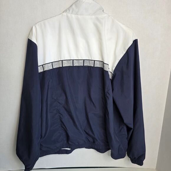 Reebok, Vintage Blue and White Wind Break with Grey Logo Border, Men's XL - Picture 6 of 8